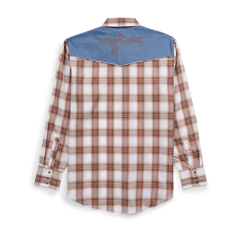 Ely Cattleman Mens Long Sleeve Western Shirt
