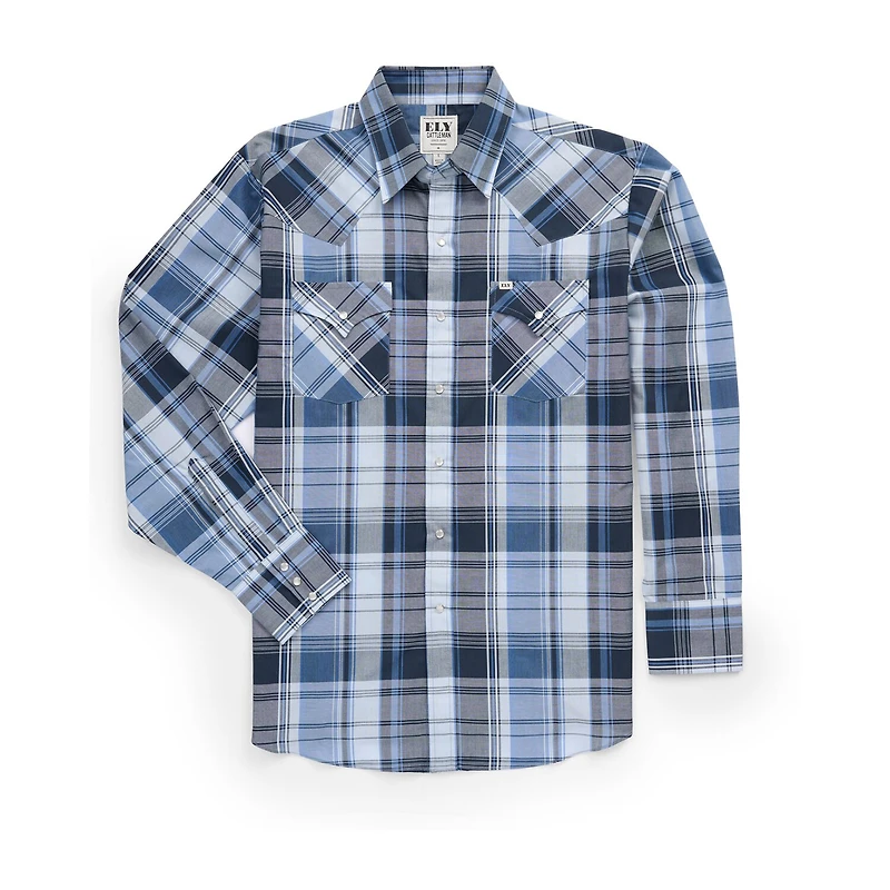 Ely Cattleman Mens Long Sleeve Western Shirt