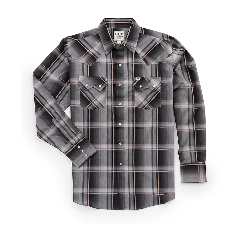 Ely Cattleman Mens Long Sleeve Western Shirt