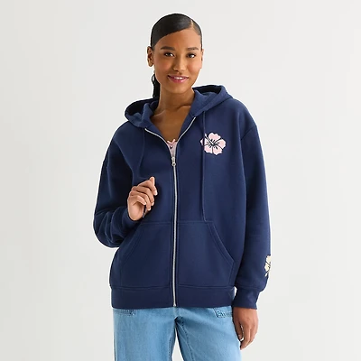 Forever 21 Womens Juniors Long Sleeve Zipper Hoodie