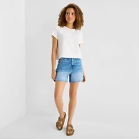 a.n.a Womens Crew Neck Short Sleeve T-Shirt