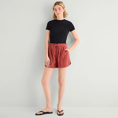 a.n.a Womens 3 1/2" Pull-On Short