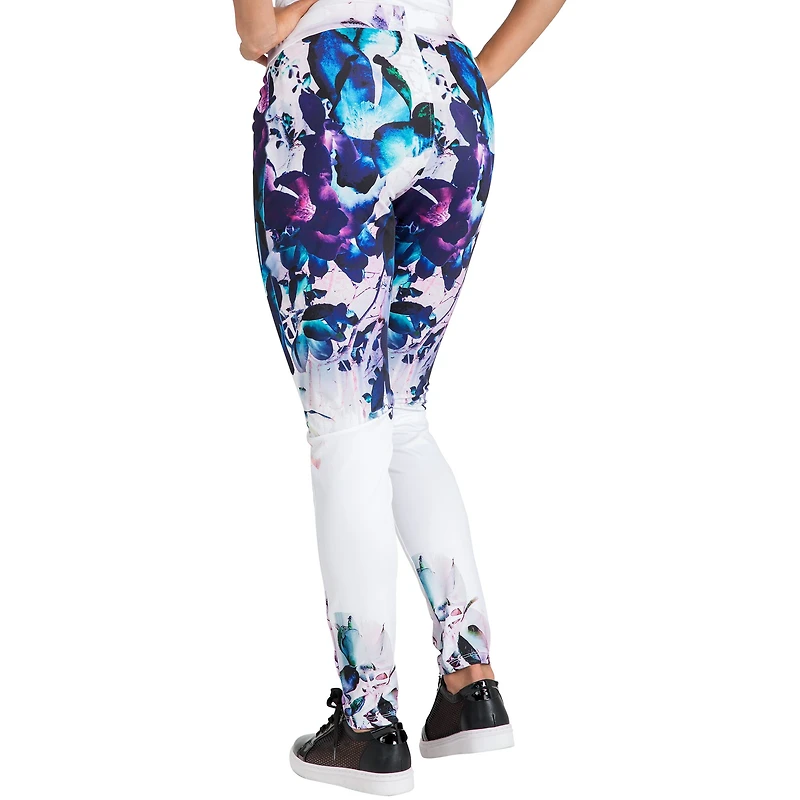 Poetic Justice Womens Stretch Fabric Skinny Mid Rise Track Pant