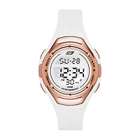 Skechers Artesia Womens Chronograph Digital White Strap Watch Sr2011
