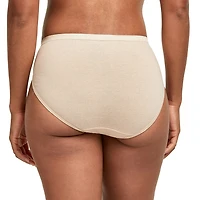 Hanes Ultimate™ Cool Comfort™ Cotton Ultra Soft Womens Average + Full Figure 6 Pack Cooling Multi-Pack High Cut Panty 43h6cc
