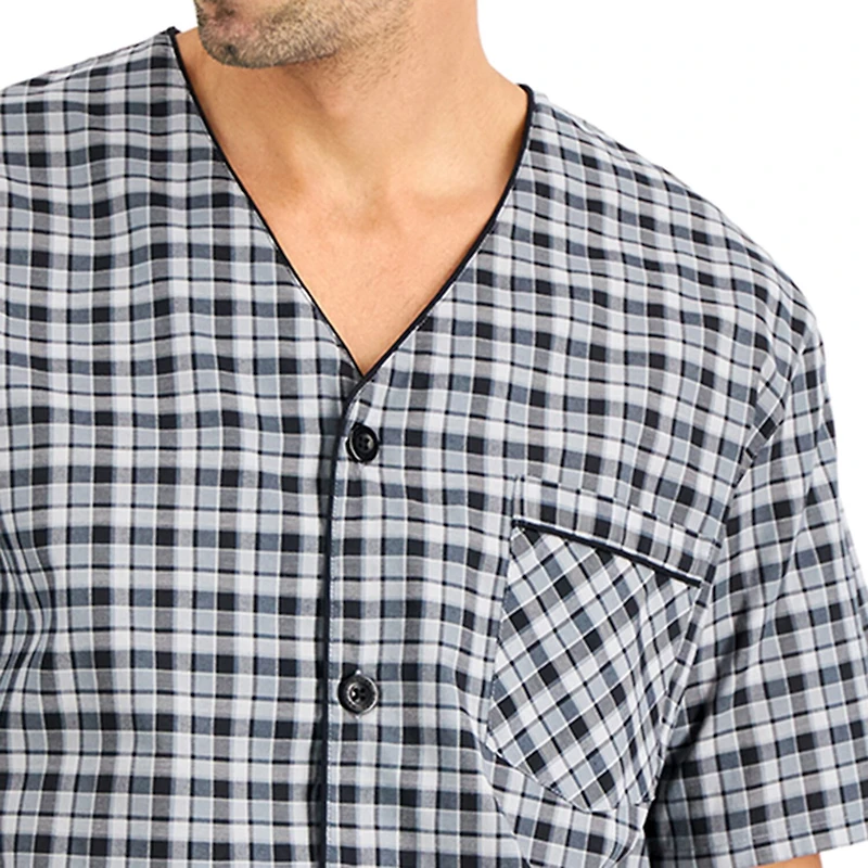 Hanes Mens Short Sleeve 2-pc. Big Pajama Set