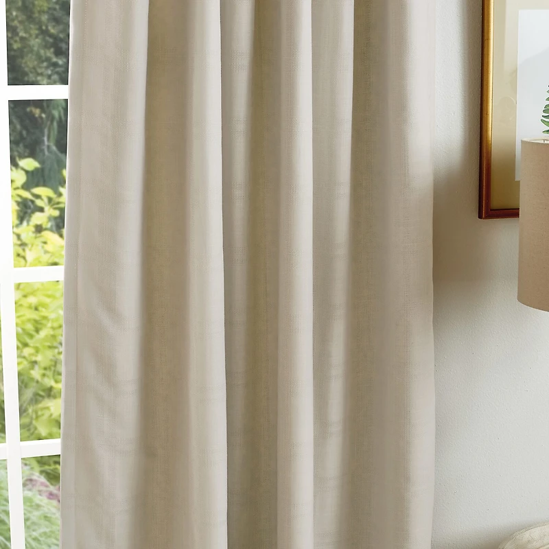 Martha Stewart Bedford Back Tab Blackout Set of 2 Curtain Panel