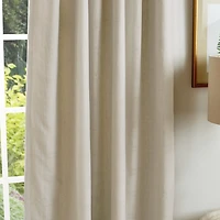Martha Stewart Bedford Back Tab Blackout Set of 2 Curtain Panel
