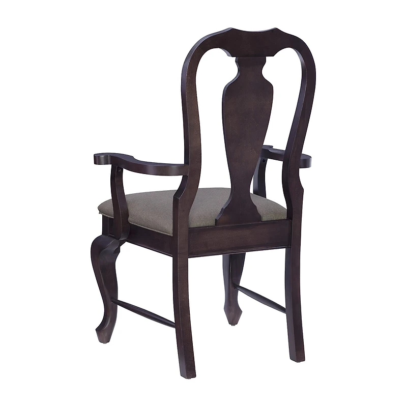 Linon Lynk Wooden Upholstered Armchair
