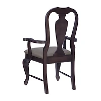 Linon Lynk Wooden Upholstered Armchair