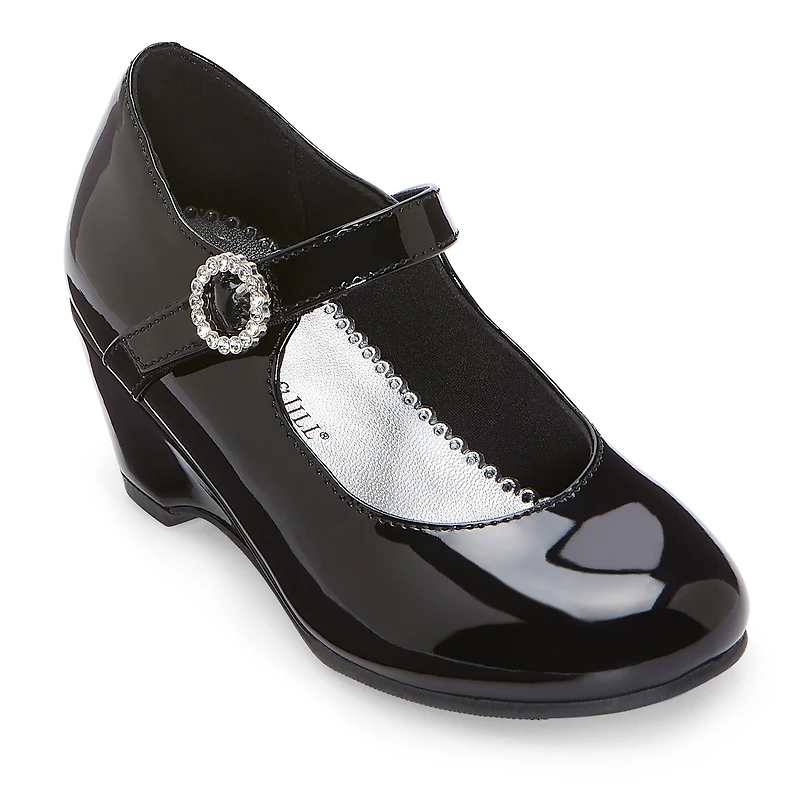 Christie & Jill Heart Little Big Kid Girls Round Mary Jane Shoes