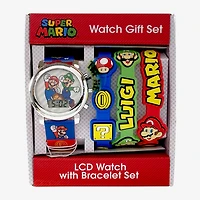Nintendo Super Mario Boys Multicolor Strap Watch Gsm40111jc