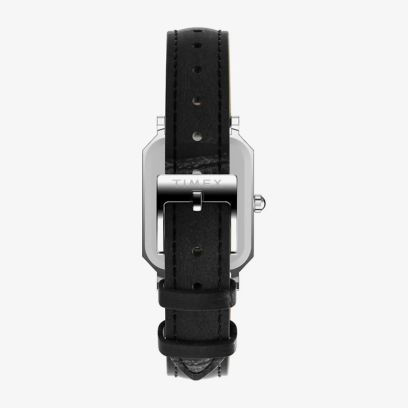 Timex Womens Black Leather Strap Watch Tw2y00800ji