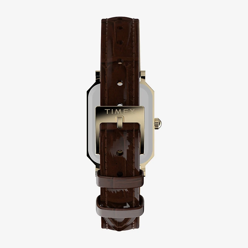 Timex Womens Brown Leather Strap Watch Tw2y00900ji