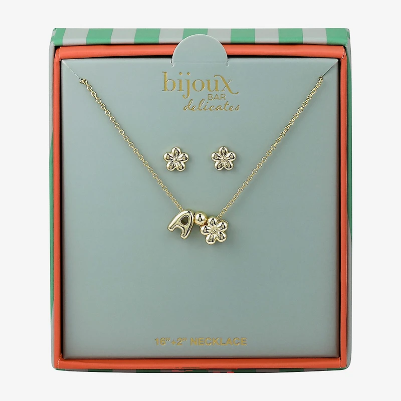 Bijoux Bar Delicates Womens Flower 2-pc. Jewelry Set