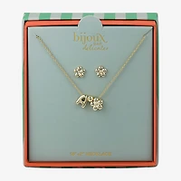 Bijoux Bar Delicates Womens Flower 2-pc. Jewelry Set