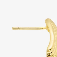 Silver Reflections Shell 14K Gold Over Brass 20.3mm Stud Earrings