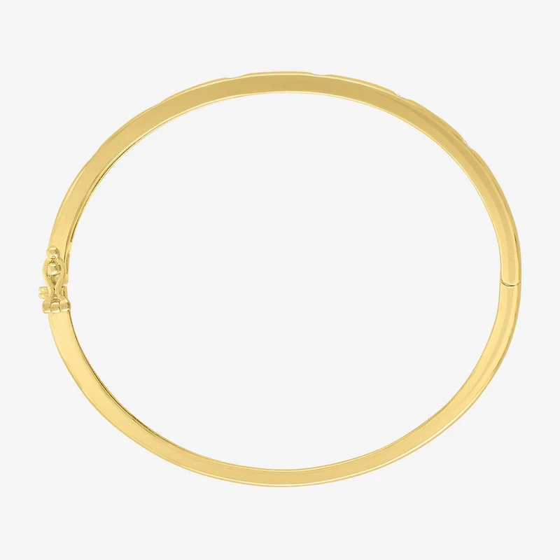 Diamond Addiction (G-H / I1-I2) 1/10 CT. T.W. Lab Grown White Sterling Silver or 14K Gold Over Bangle Bracelet