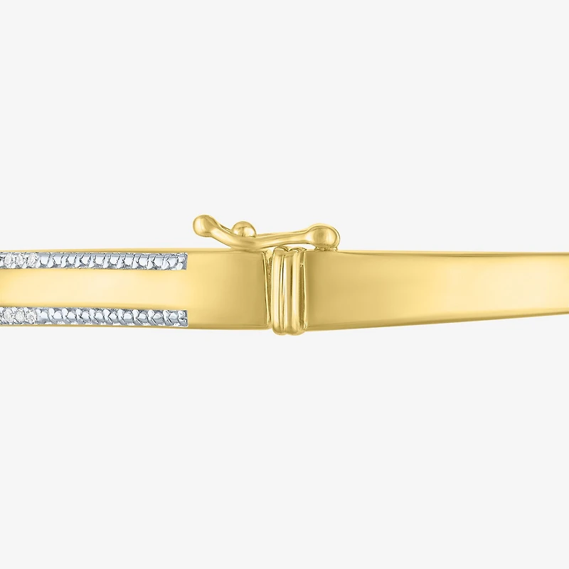 Diamond Addiction (G-H / Si2-I1) Womens 1/2 CT. T.W. Lab Grown White Sterling Silver Bangle Bracelet