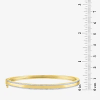 Diamond Addiction (G-H / Si2-I1) Womens 1/2 CT. T.W. Lab Grown White Sterling Silver Bangle Bracelet