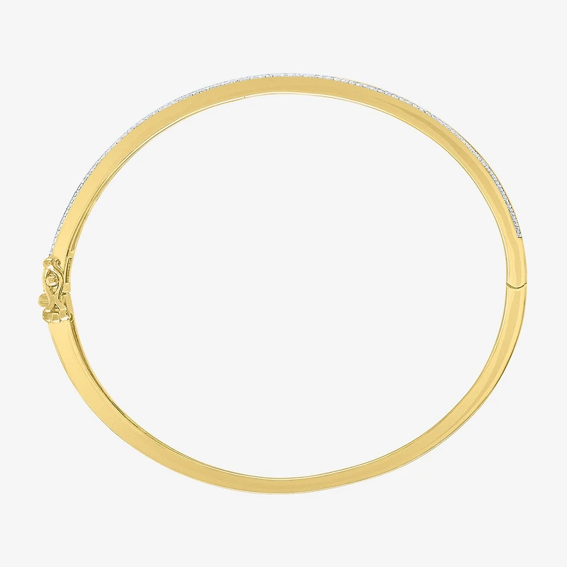 Diamond Addiction (G-H / Si2-I1) Womens 1/2 CT. T.W. Lab Grown White Sterling Silver Bangle Bracelet