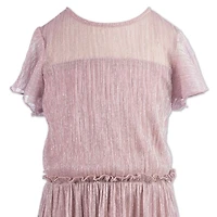 Speechless Little Girls Short Sleeve Flutter A-Line Dress