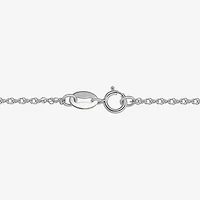 "Mom" Womens Sterling Silver 18 Inch Locket Necklace