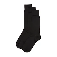 Stafford Microfiber Mens 3 Pair Big and Tall Crew Socks