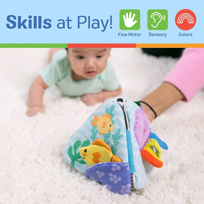 Melissa & Doug Ocean Tummy Time Triangle Interactive Toy