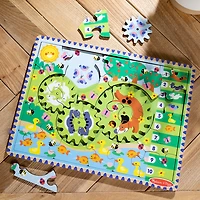 Melissa & Doug Animal Chase I-Spy Wooden Gear 24-pc. Puzzle