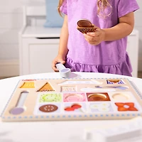 Melissa & Doug Wooden Mag Ice Cream Puzzle & Play Set 16-pc. Puzzle