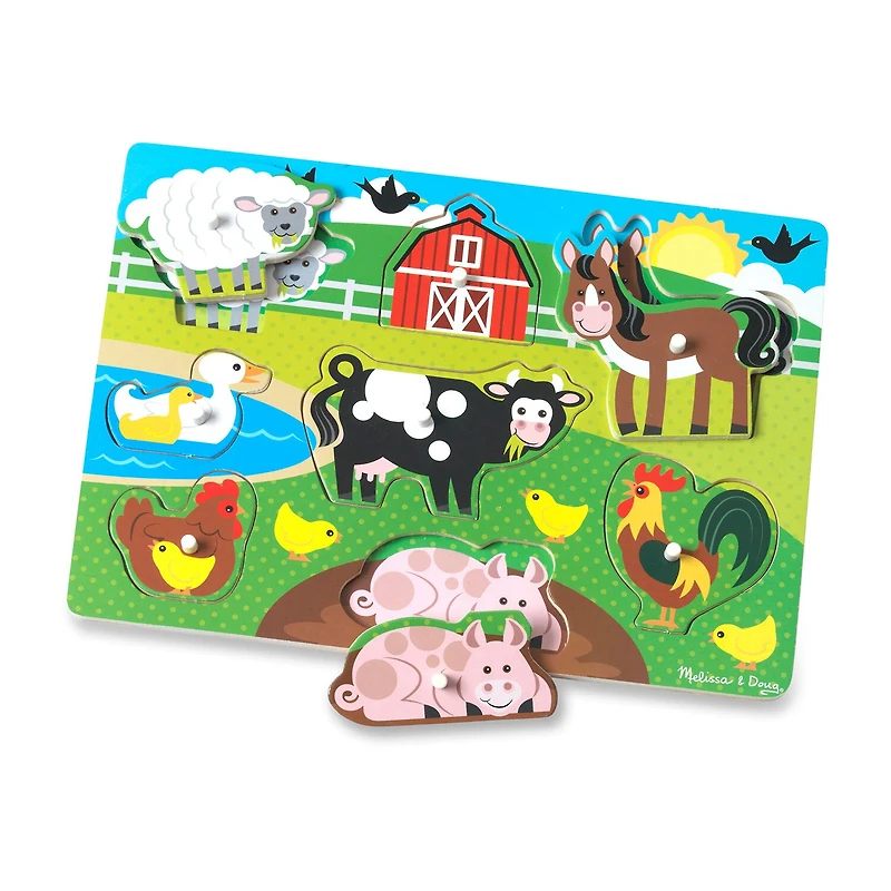 Melissa & Doug Peg Puzzle Bundle 4-pc. Puzzle