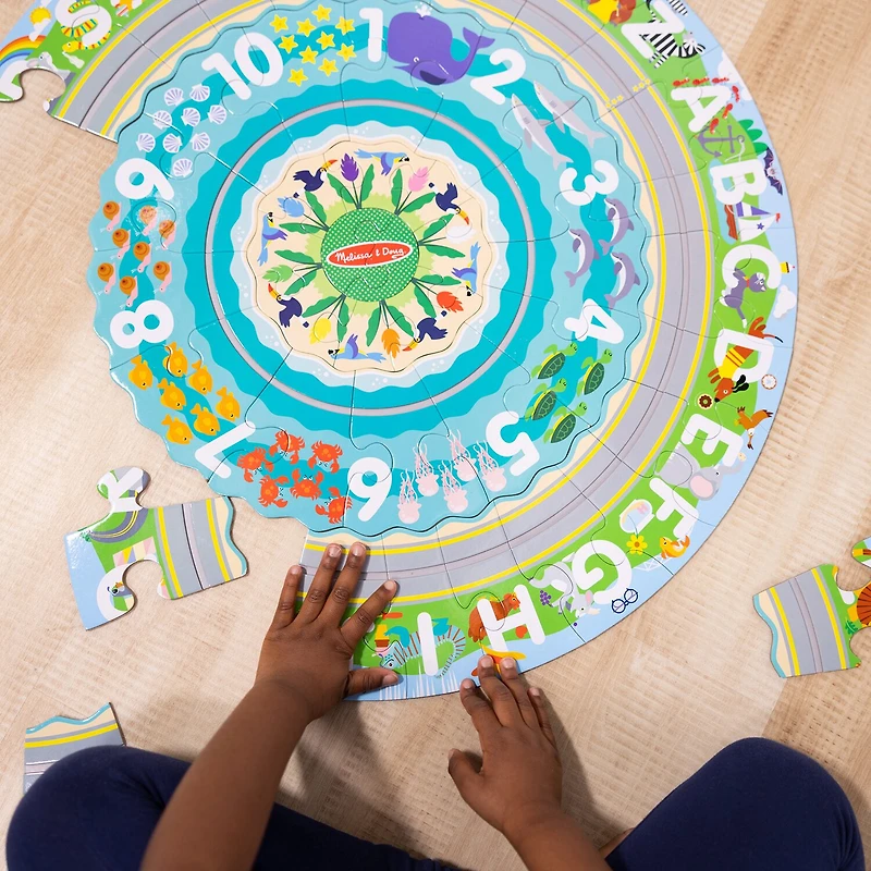 Melissa & Doug Round The Shore Floor Puzzle & Play Set 50-pc. Puzzle