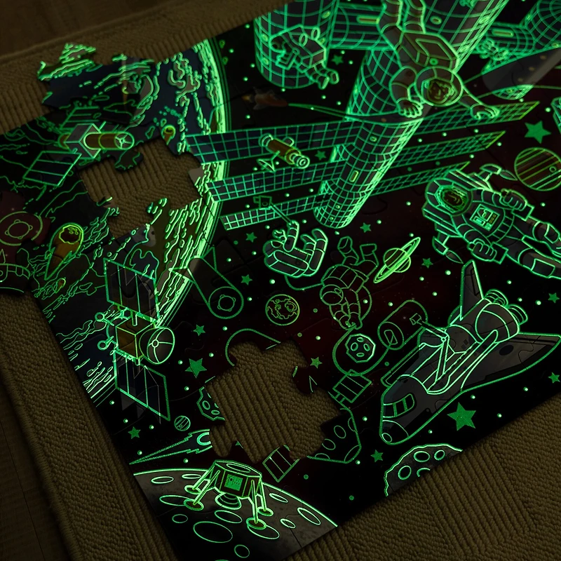 Melissa & Doug Outer Space Glow In The Dark Floor 48-pc. Puzzle