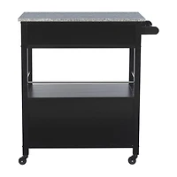 Granite-Top Kitchen Cart