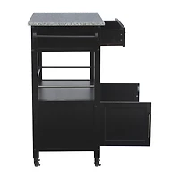 Granite-Top Kitchen Cart