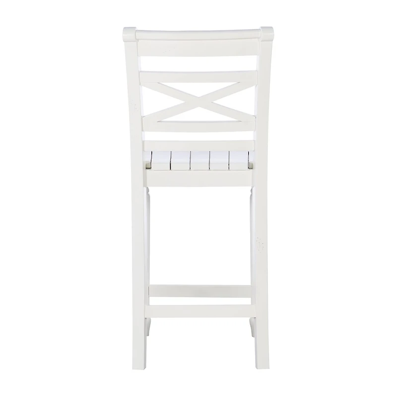 Asher Bar & Counter Stools in White Wood