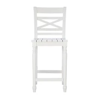 Asher Bar & Counter Stools in White Wood