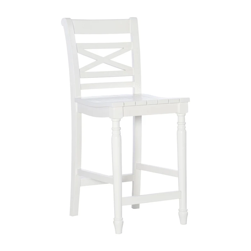 Asher Bar & Counter Stools in White Wood