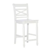 Asher Bar & Counter Stools in White Wood
