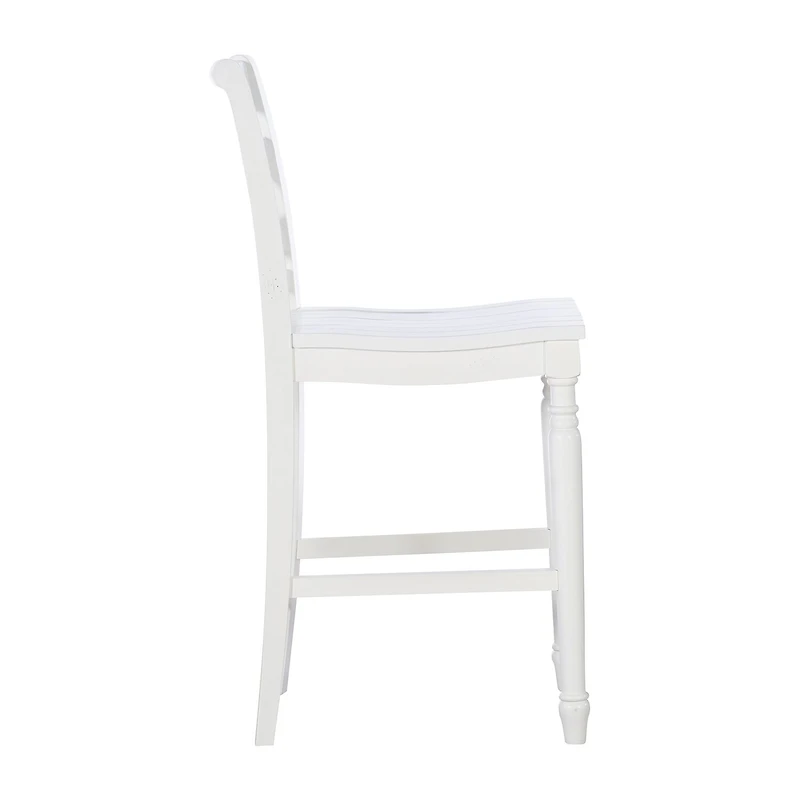 Asher Bar & Counter Stools in White Wood