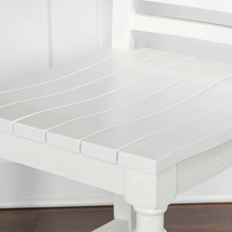 Asher Bar & Counter Stools in White Wood