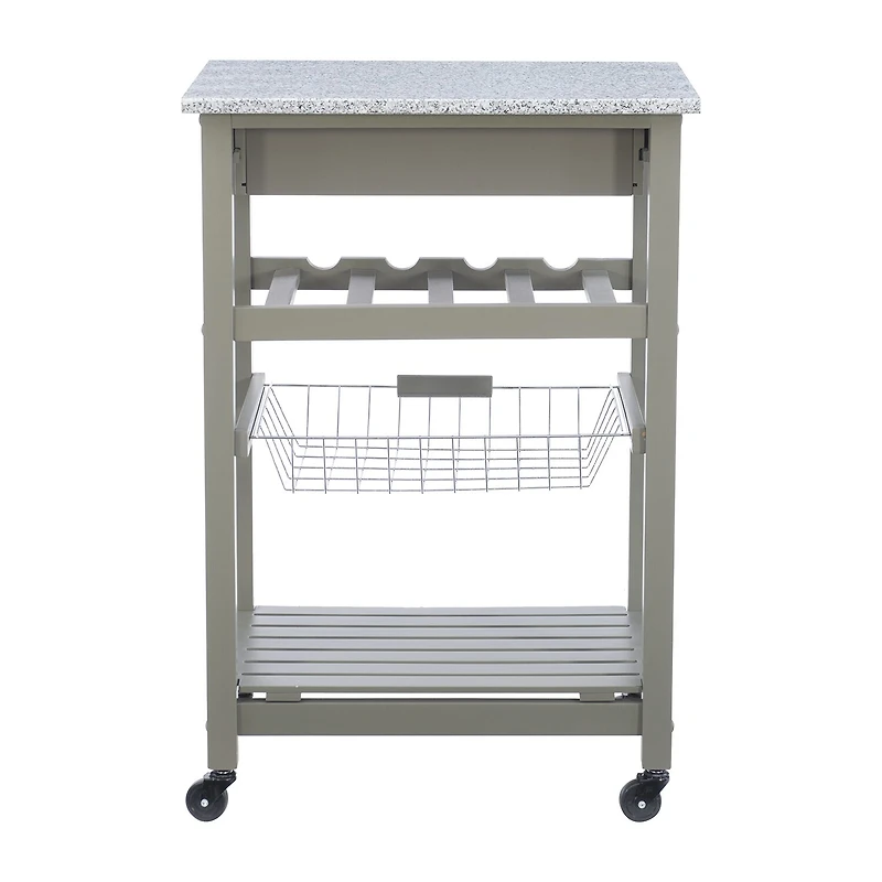 Roger Granite Top Kitchen Island
