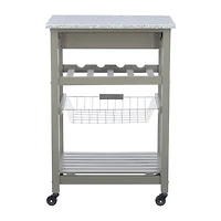 Roger Granite Top Kitchen Island