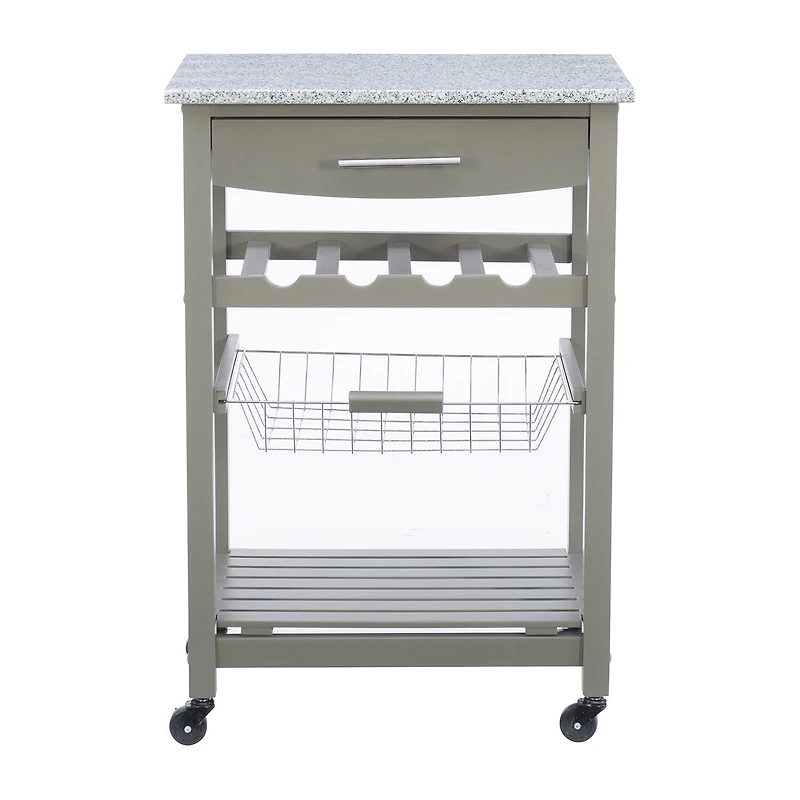 Roger Granite Top Kitchen Island
