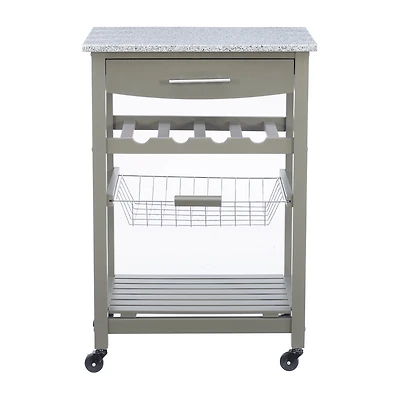 Roger Granite Top Kitchen Island