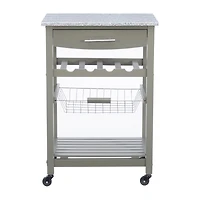 Roger Granite Top Kitchen Island