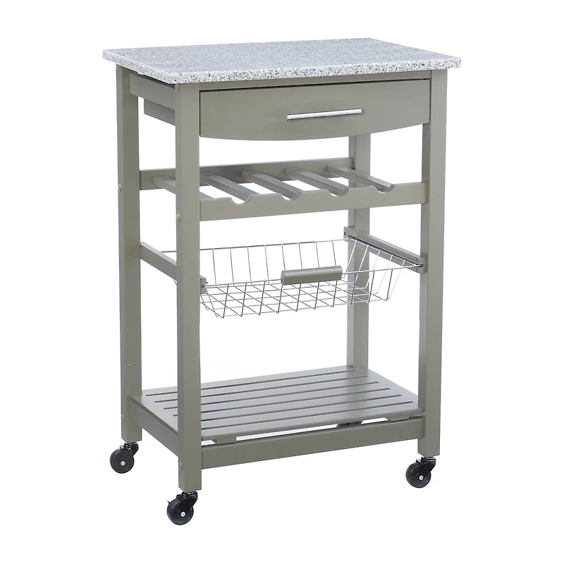 Roger Granite Top Kitchen Island