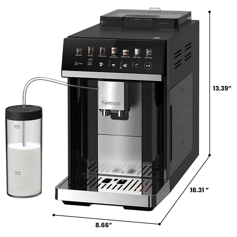 Kenmore Super-Automatic Espresso Machine + Coffee Maker