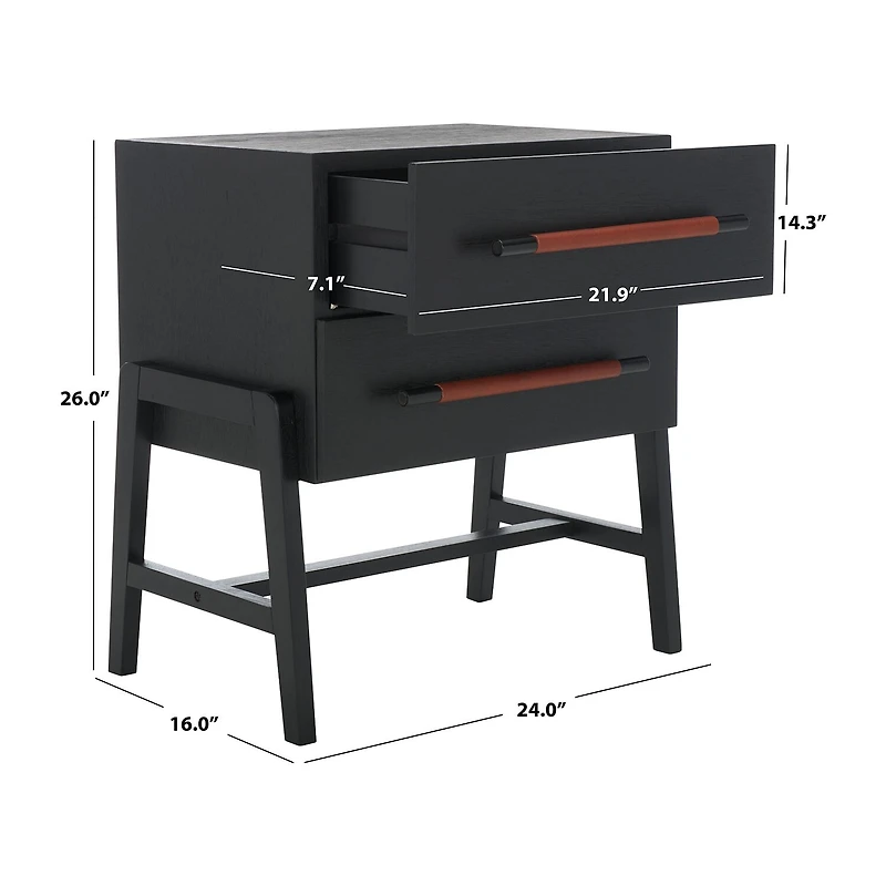 Safavieh Tiona 2-Drawer Nightstand